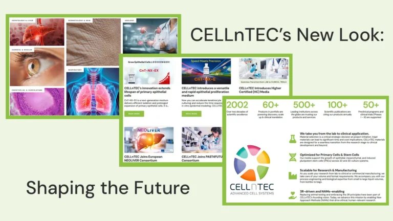 CELLnTEC new website